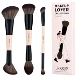 Набор кистей для макияжа лица Jessup 6-in-3 Duo-End Face Brush Collection T508 из 3 предметов — фото 1
