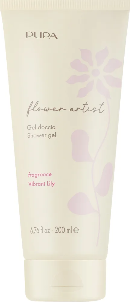 Гель для душа Pupa Flower Artist Vibrant Lily с ароматом лилии, 200 мл