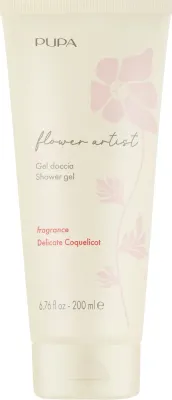 Гель для душа Pupa Flower Artist Delicate Coquelicot с ароматом мака, 200 мл