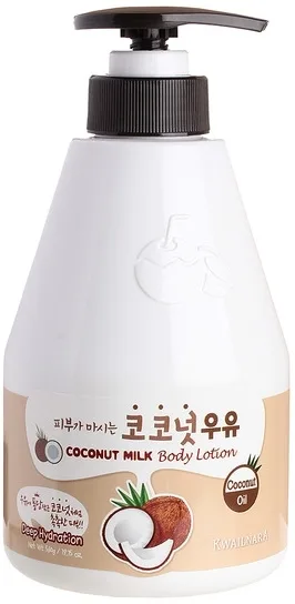 Welcos Kwailnara Coconut Milk Body Lotion — бальзам для тела с кокосовым молочком, 560 мл