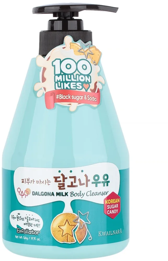 Гель для душа Welcos Kwailnara Dalgona Milk с ароматом далгоны, 560 мл