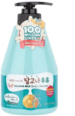 Гель для душа Welcos Kwailnara Dalgona Milk с ароматом далгоны, 560 мл