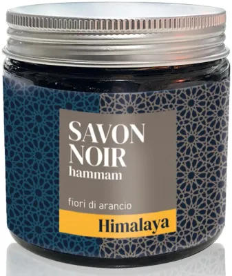 Мыло чёрное для тела Himalaya dal 1989 Savon Noir цветок апельсина, 200 г