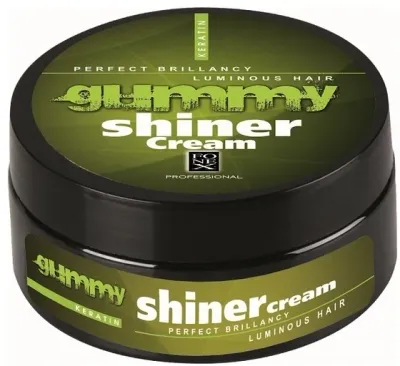 Крем для укладки волос Gummy Shiner Cream мужской, средняя фиксация и блеск, с кератином и маслом оливы, 150 мл
