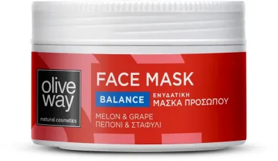 Увлажняющая маска для лица OliveWay Moisturizing Face Mask с оливковым маслом, дыней и каолином, 100 мл