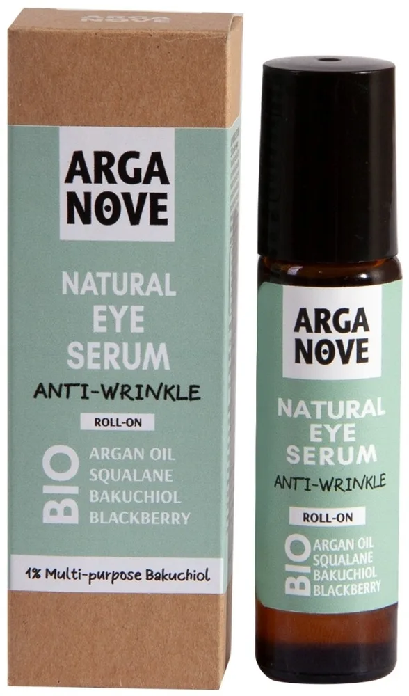 Масляная сыворотка для области вокруг глаз Arganove Natural Anti-Wrinkle с бакучиолом скваланом и аргановым маслом для зрелой кожи 10 мл