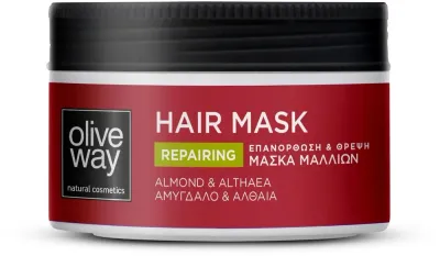 Восстанавливающая питательная маска для волос OliveWay, оливковое масло, кокосовое масло, алоэ вера, витамин E, мочевина, 200 мл
