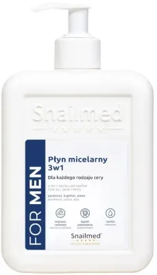 Snailmed мицеллярная вода 3в1 для мужчин с витамином E для лица и после бритья