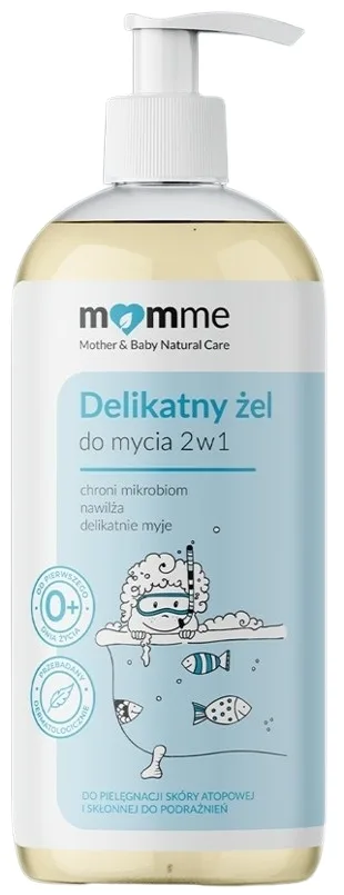 Гель для мытья волос и тела Momme Mother & Baby Natural Care 2 в 1, 400 мл