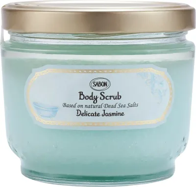 Sabon Sabon Delicate Jasmine Body Scrub - Скраб для тела Delicate Jasmine с солью Мёртвого моря, жасмин, 320 г