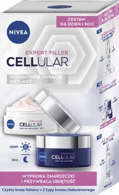 Набор кремов для лица NIVEA Expert Filler дневной SPF15 и ночной крем с маслом ши для зрелой кожи 2x50 мл