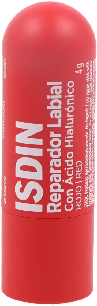 Бальзам для губ Isdin Lip Repair Stick Red Color восстанавливающий, с красным оттенком, 4 г