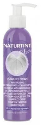 Крем для волос Naturtint Silver CC несмываемый, нейтрализует желтизну седых и светлых волос, с протеинами баобаба, 200 мл