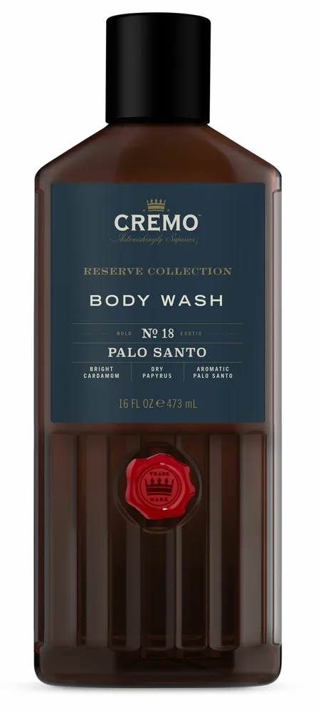 Гель для душа Cremo Reserve Collection Palo Santo с нотами кардамона и пало санто, 473 мл