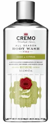 Гель для душа Cremo Body Wash Sage And Citrus с нотами шалфея и цитрусовых, 473 мл