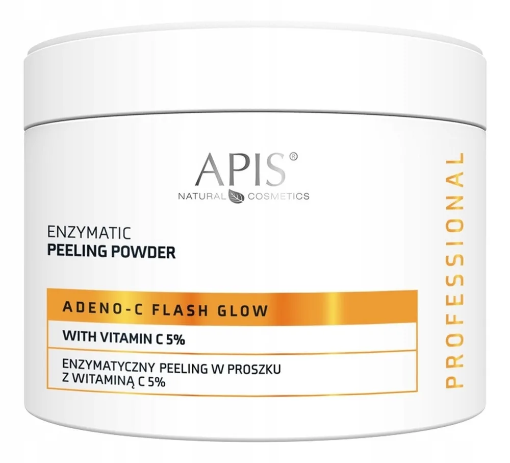 APIS Professional Adeno-C Flash Glow энзимный пилинг-пудра с витамином C и папаином 150 г