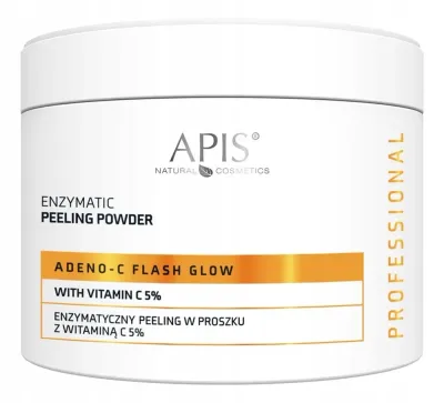APIS Professional Adeno-C Flash Glow энзимный пилинг-пудра с витамином C и папаином 150 г