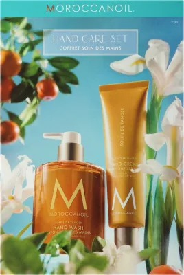 Набор для рук MoroccanOil Soleil De Tanger жидкое мыло и крем с аргановым маслом и гиалуроновой кислотой 360+100 мл