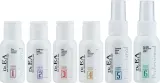 Набор Dr.EA Keratin Series шампунь глубокой очистки крем для выпрямления бессульфатный шампунь маска сыворотка молочко по 30 мл и щетка — фото 2