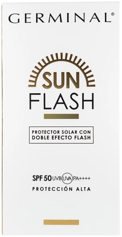 Крем солнцезащитный для лица Germinal Sun Flash SPF 50 сияние женьшень протеины пшеницы 50 мл