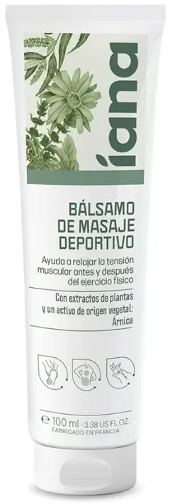 Iana Massage Balm бальзам для массажа мышц и связок, 100 мл