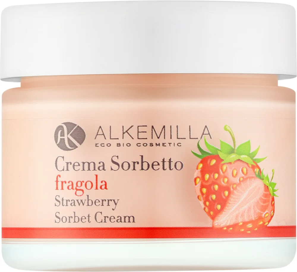 Alkemilla Eco Bio Cosmetic Alkemilla Eco Bio Cosmetic Sorbet Cream - Крем-сорбет для лица Alkemilla Sorbet Strawberry для чувствительной кожи 50 мл