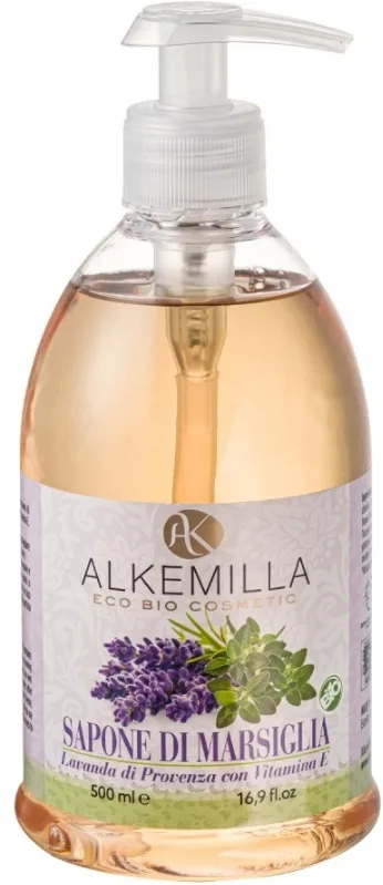 Alkemilla Eco Bio Cosmetic Alkemilla Eco Bio Cosmetic Marseille Soap - Мыло жидкое марсельское Alkemilla Lavender of Provence с витамином E, 500 мл