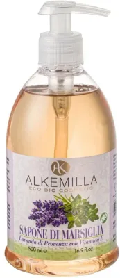 Alkemilla Eco Bio Cosmetic Alkemilla Eco Bio Cosmetic Marseille Soap - Мыло жидкое марсельское Alkemilla Lavender of Provence с витамином E, 500 мл