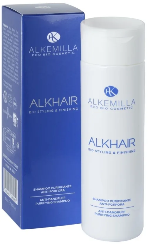 Alkemilla Eco Bio Cosmetic Alkemilla Eco Bio Cosmetic Anti-Dandruff Purifying Shampoo - Шампунь Alkemilla Eco Bio против перхоти, органический, с ментолом и лопухом, 250 мл