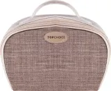 Косметичка Top Choice Nature Tones 99267 хлопок коричневая с ручкой 19х14х7 см — фото 1