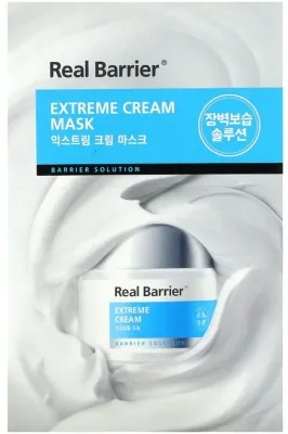 Набор тканевых масок для лица Real Barrier Extreme Cream десять масок с церамидами ниацинамидом и центеллой 10x30 мл