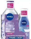 Набор для лица NIVEA Duo успокаивающая мицеллярная вода и средство для снятия макияжа с глаз для чувствительной кожи 400+125 мл — фото 1