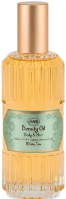 Ароматизированное масло для тела Sabon White Tea с макадамией и арганой