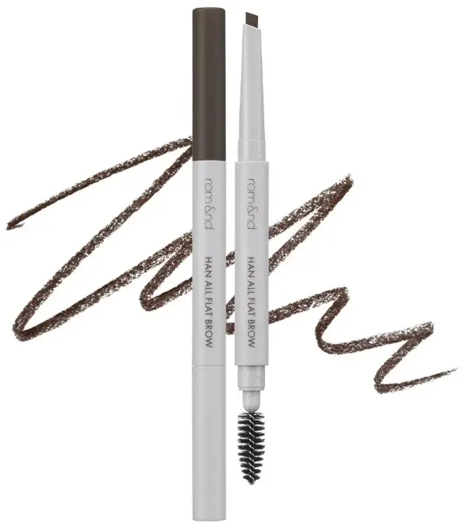 Карандаш для бровей Rom&nd Han All Flat Brow Pencil, оттенок C2 - Grace Taupe