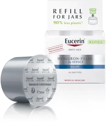 Ночной крем для лица Eucerin Hyaluron-Filler x3 Effect сменный блок 50 мл