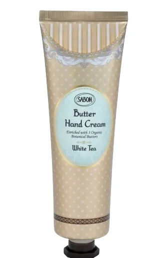 Крем-масло для рук Sabon White Tea питательный с маслом ши и какао 75 мл