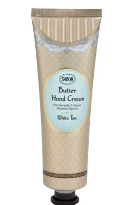 Крем-масло для рук Sabon White Tea питательный с маслом ши и какао 75 мл