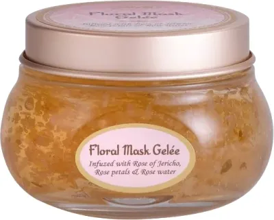 Увлажняющая гелевая маска для лица Sabon Floral Gelee Mask с розовой водой и цветком розы, 125 мл