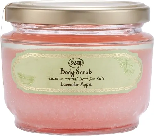 Sabon Sabon Lavender Apple Body Scrub - Скраб для тела Lavender Apple с солью Мёртвого моря, лаванда и яблоко, 320 г