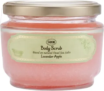 Sabon Sabon Lavender Apple Body Scrub - Скраб для тела Lavender Apple с солью Мёртвого моря, лаванда и яблоко, 320 г