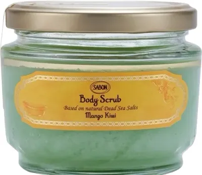 Sabon Sabon Mango Kiwi Body Scrub - Скраб для тела Mango Kiwi с солью Мёртвого моря, манго и киви, 320 г