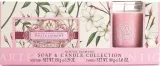 Aromas Artesanales de Antigua Aromas Artesanales De Antigua Soap & Candle Set White Jasmine (soap/150 г + cand/160 г) - Набор Aromas Artesanales White Jasmine мыло ручной работы и ароматическая свеча с ароматом жасмина 150+160 г — фото 1