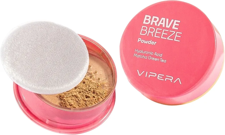 Рассыпчатая матирующая пудра Vipera Brave Breeze Loose Powder с матча, 10 г, оттенок 03 - Warm