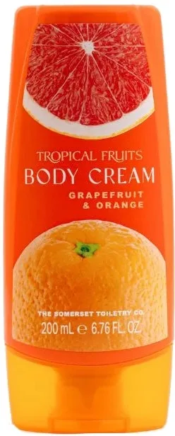 Крем для тела Tropical Fruits Апельсин и грейпфрут увлажняющий 200 мл