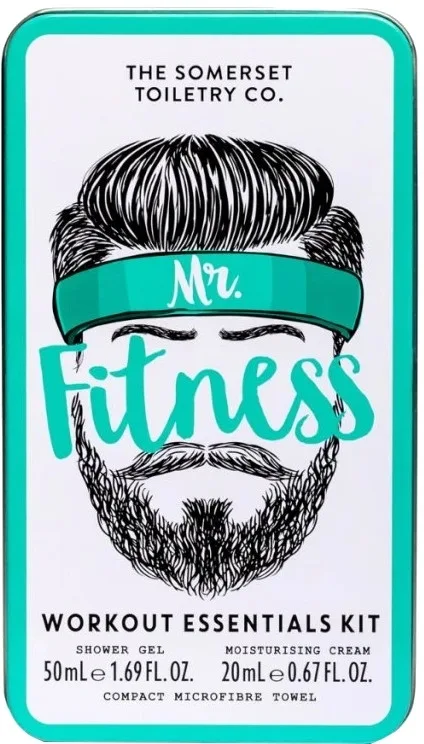 The Somerset Toiletry Co. The Somerset Toiletry Co. Mr. Fitness Workout Essentials Kit (sh/gel/50 мл + b/cr/20 мл + towel) - Мужской набор The Somerset Toiletry Mr. Fitness гель для душа 50 мл увлажняющий крем для тела 20 мл и полотенце