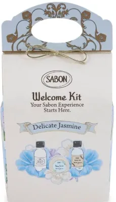 Набор для тела Sabon Delicate Jasmine масло для душа молочко для тела и скраб с ароматом жасмина 100+50+60 мл