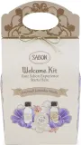 Набор для тела Sabon Patchouli Lavender Vanilla масло для душа молочко для тела и скраб с ароматом пачули, лаванды и ванили 100+50+60 мл — фото 1