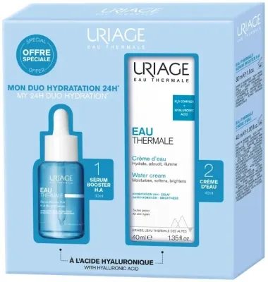 Набор Uriage Eau Thermale увлажняющий крем для лица 40 мл и сыворотка-бустер 30 мл