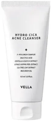 Пенка для умывания Vella Hydro Cica Acne Cleanser успокаивающая для кожи склонной к несовершенствам, 150 мл