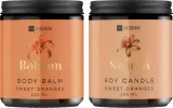 Набор HiSkin Lady Sweet Oranges бальзам для тела и ароматическая соевая свеча с апельсином 200+200 мл — фото 2